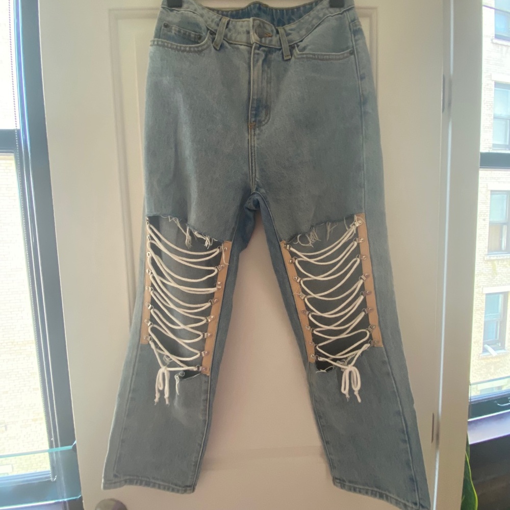 Carmar Denim Lace up Jeans